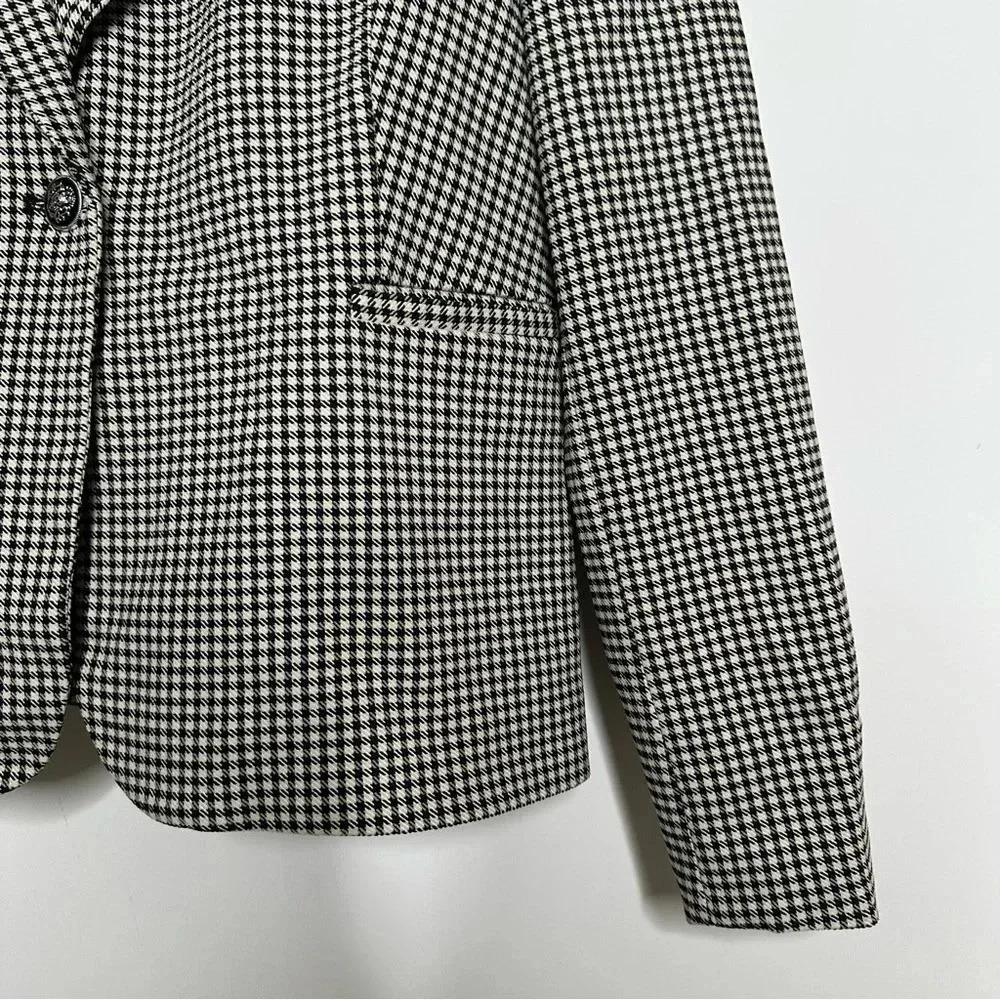 Rachel Zoe Houndstooth One Button Blazer Size Large - Picture 3 of 9
